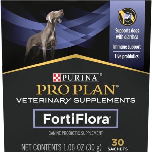 Purina Pro Plan Veterinary Supplements FortiFlora Dog Probiotic Supplement,